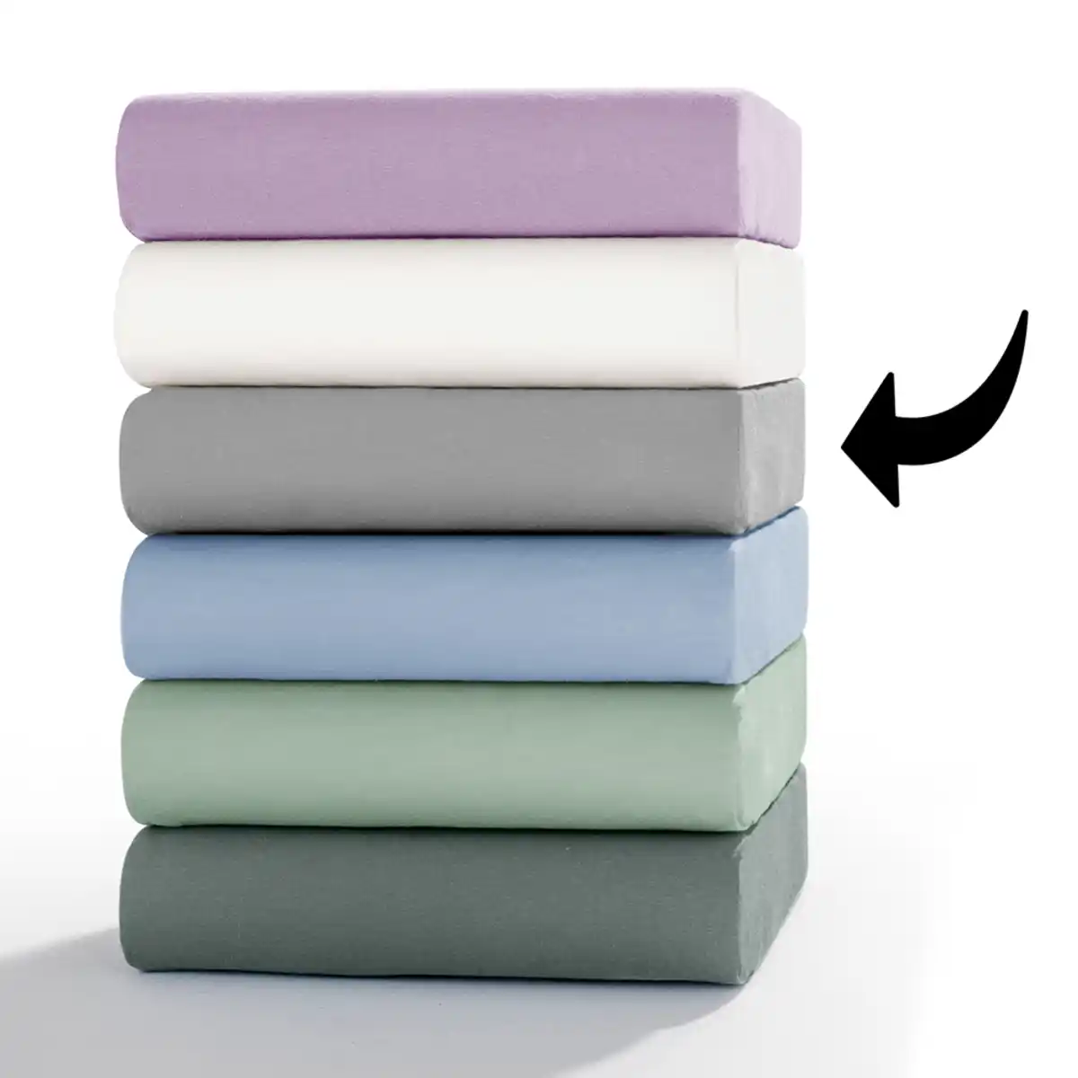 Bild 1 von Mako-Fein-Jersey-Spannbetttuch - ca. 180 - 200 x 200 cm