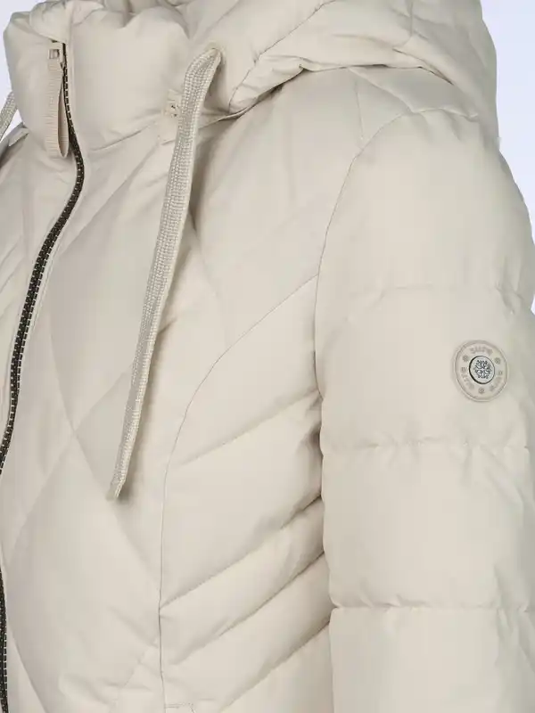 Bild 4 von Damen Steppmantel mit Kaputze Beige
