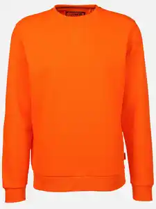 Herren Sweatshirt unifarben Orange