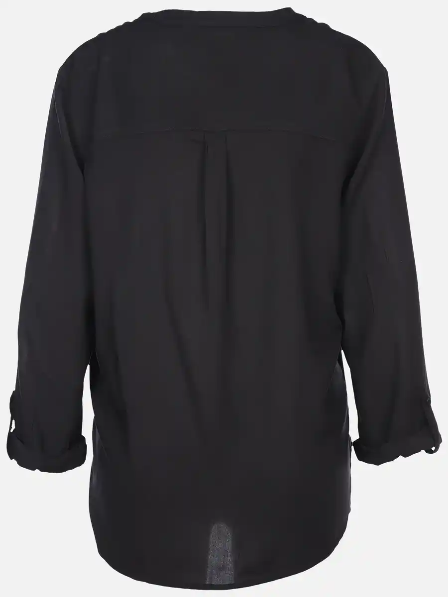 Bild 2 von Damen Schlupfbluse unifarben Schwarz