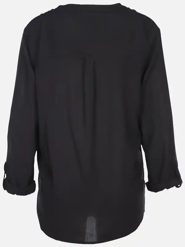 Bild 2 von Damen Schlupfbluse unifarben Schwarz
