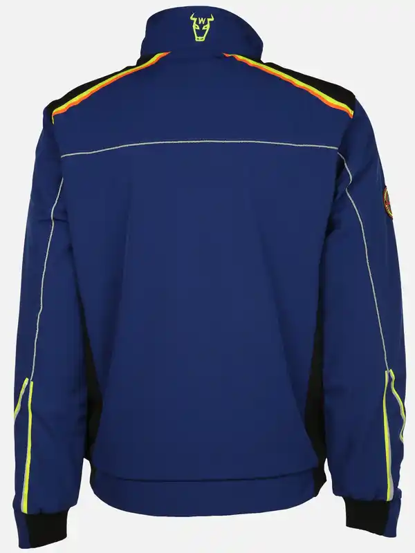 Bild 2 von Herren Softshelljacke mit Neondetails Blau
