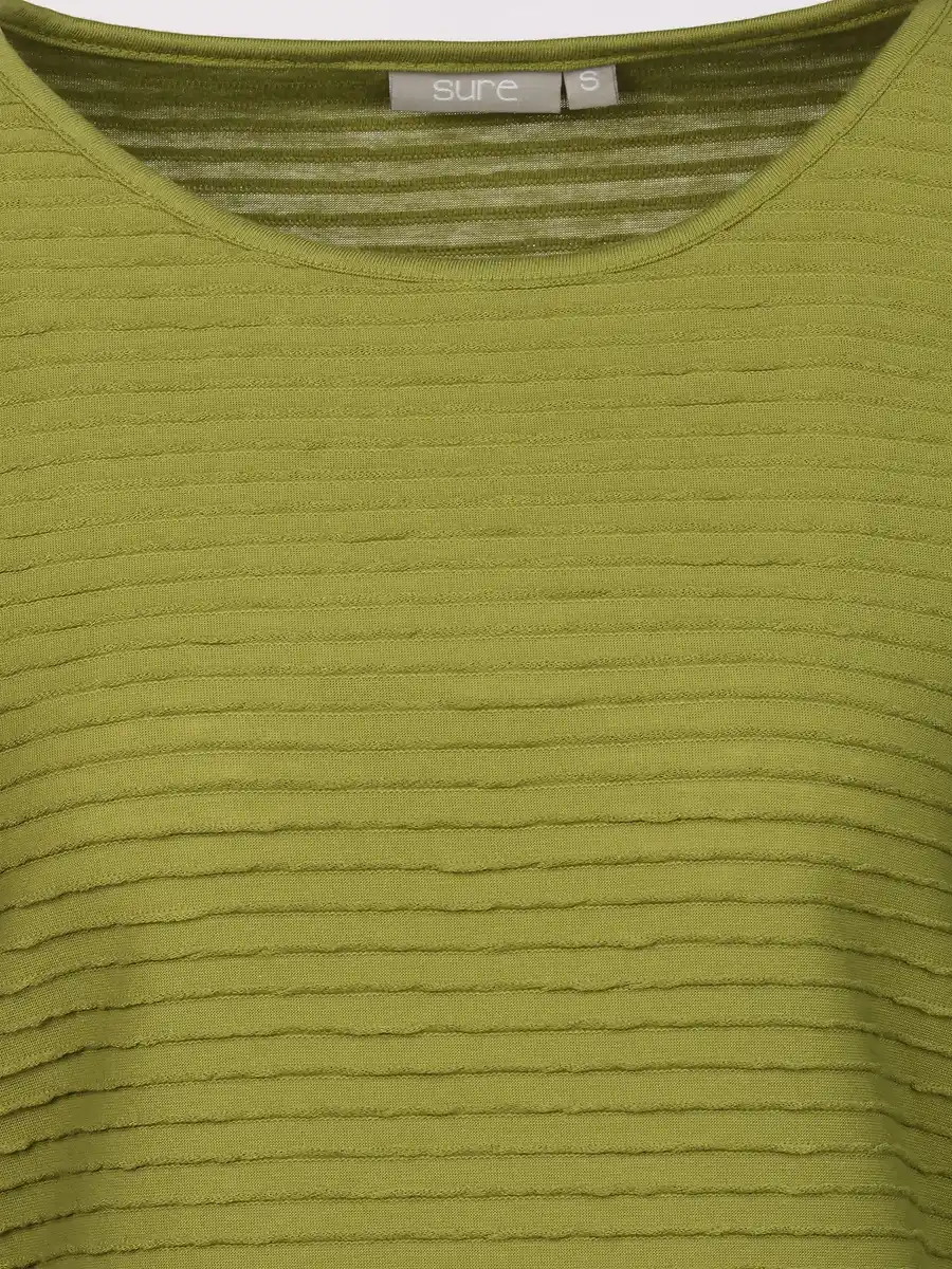 Bild 3 von Damen Struktur Shirt mit 3/4 Arm Grün