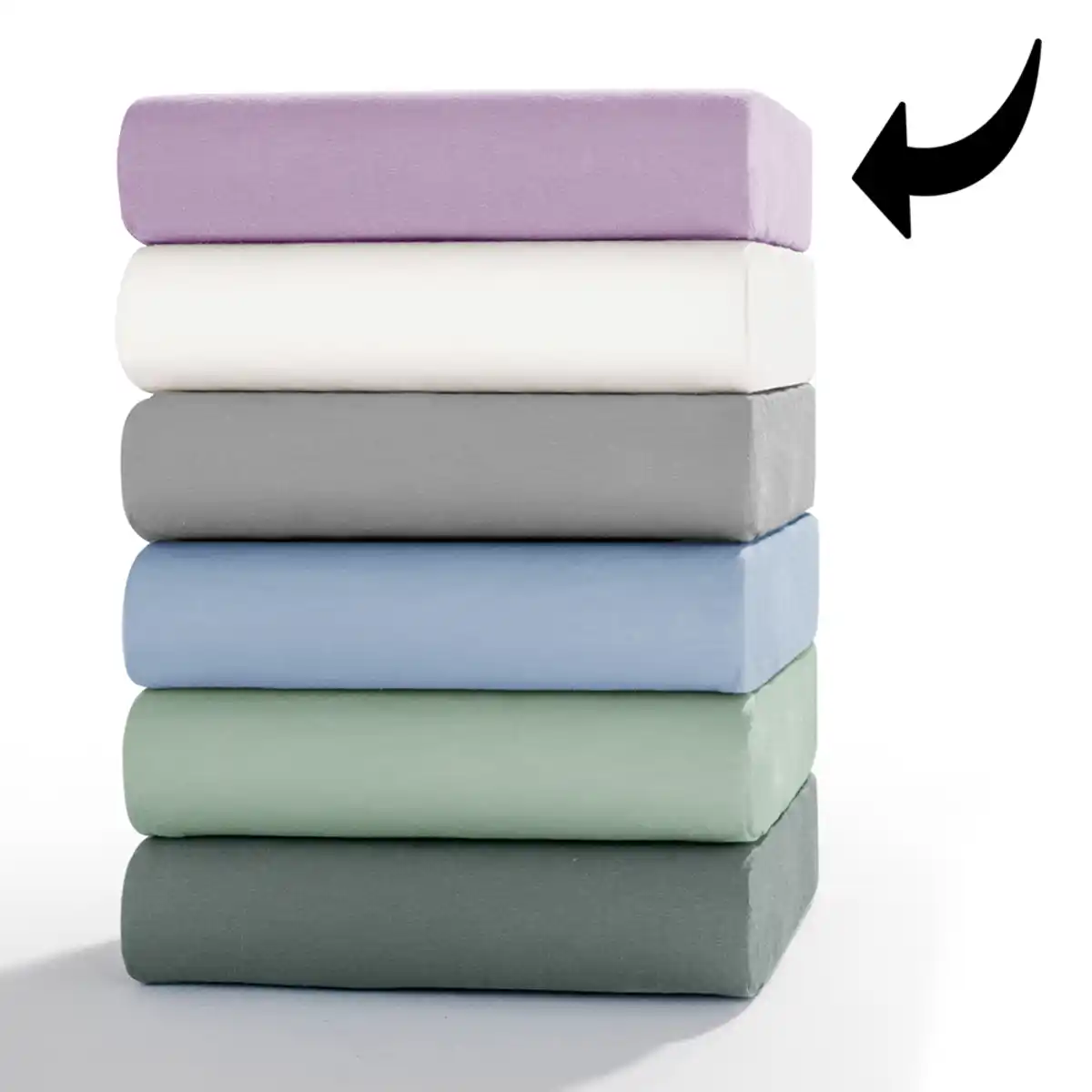 Bild 1 von Mako-Fein-Jersey-Spannbetttuch - ca. 140 - 160 x 200 cm