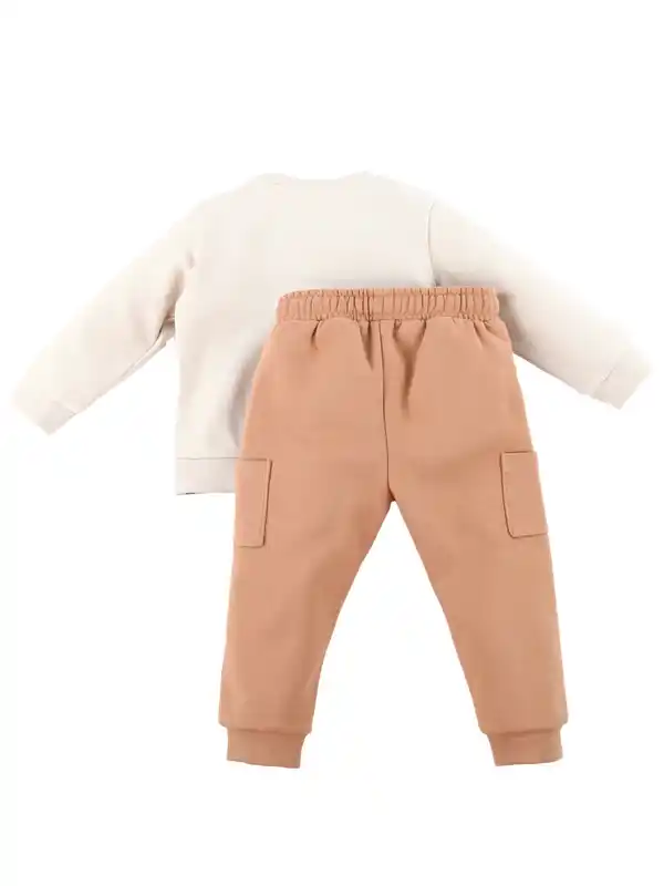 Bild 2 von Baby Jungen Set,2tlg., best. aus Sweatshirt und Hose Beige