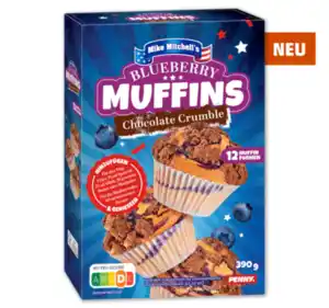 MIKE MITCHELL’S Blueberry Muffins*