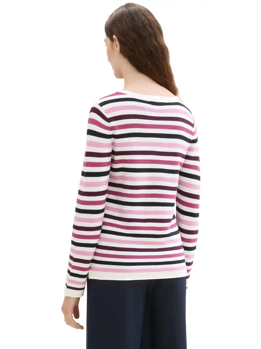 Bild 2 von Damen Pullover in Ottoman Ripp Pink