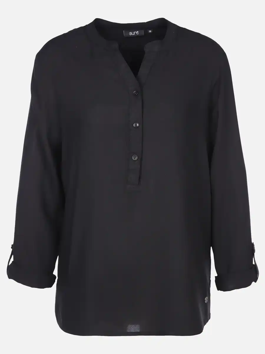 Bild 1 von Damen Schlupfbluse unifarben Schwarz
