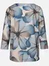 Bild 2 von Damen Flauschshirt mit Blumenprint Blau