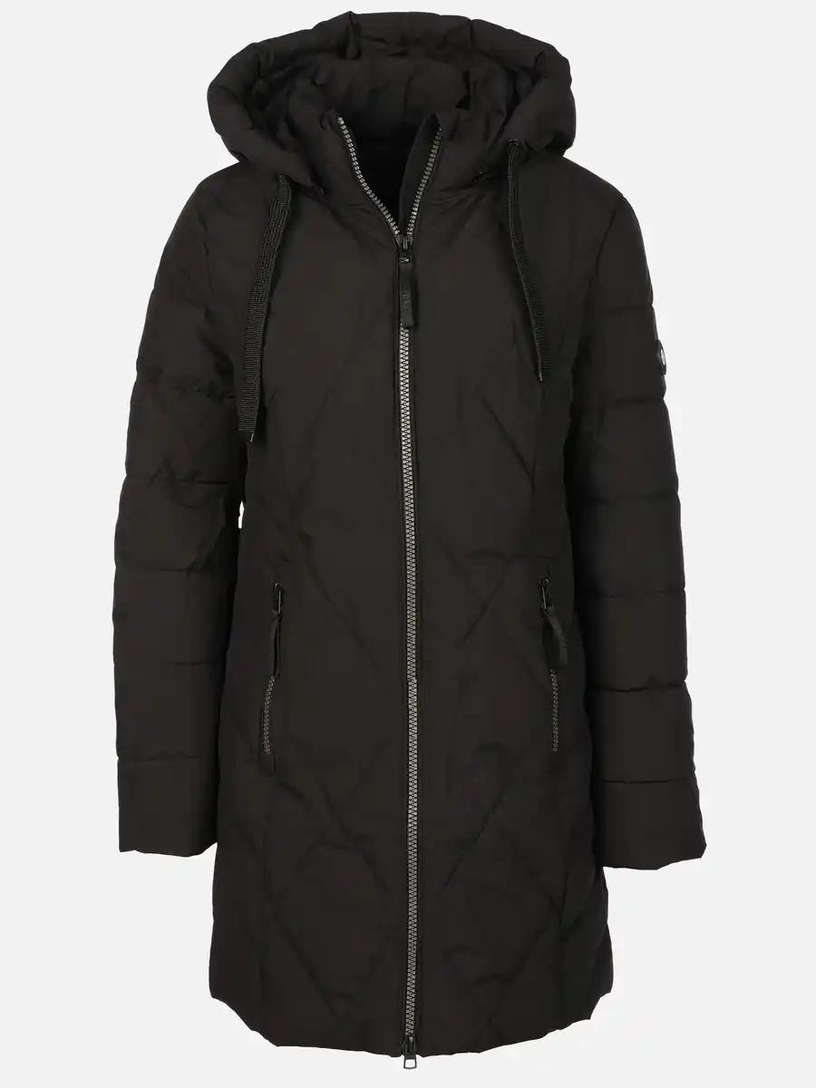 Bild 1 von Damen Steppmantel mit Kaputze Schwarz