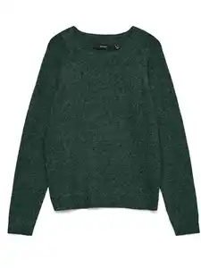 Vero Moda VMDOFFY LS O-NECK BLO Pullover Grün