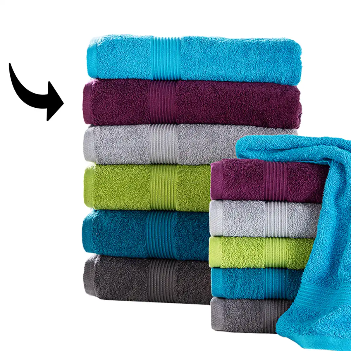 Bild 2 von Frottierwaren "Kapstadt" Duschtuch - ca. 70 x 140 cm