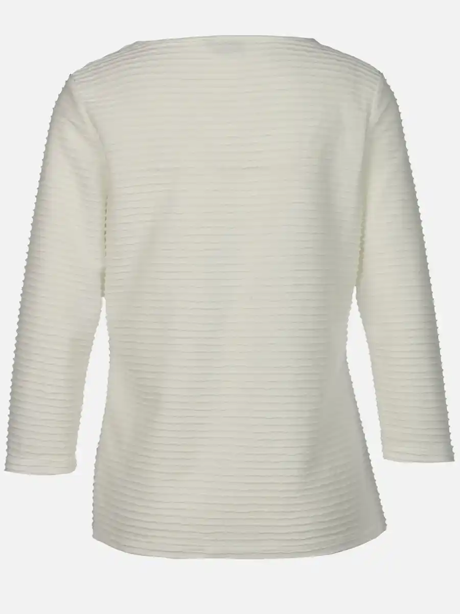 Bild 2 von Damen Strukturshirt mit 3/4 Arm Weiß