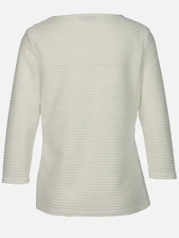 Bild 2 von Damen Strukturshirt mit 3/4 Arm Weiß