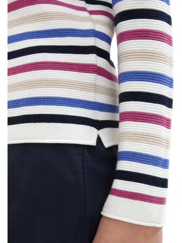 Bild 2 von Damen Pullover in Ottoman Ripp Bunt
