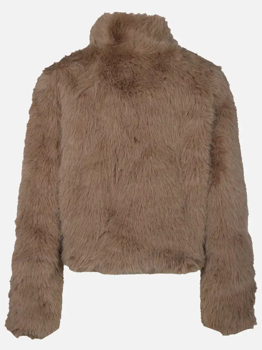 Bild 2 von Damen Jacke mit Kunstfell Braun