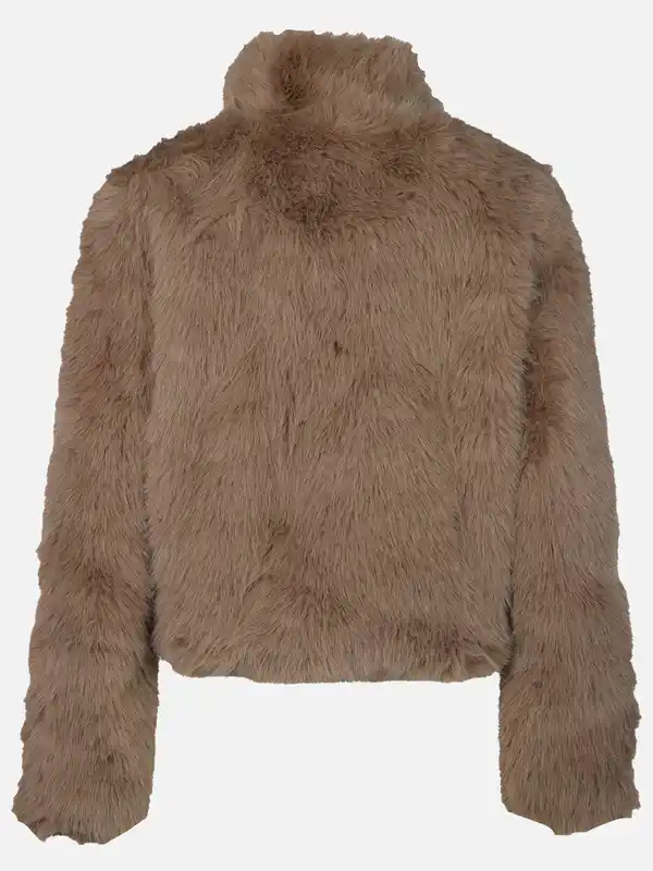 Bild 2 von Damen Jacke mit Kunstfell Braun
