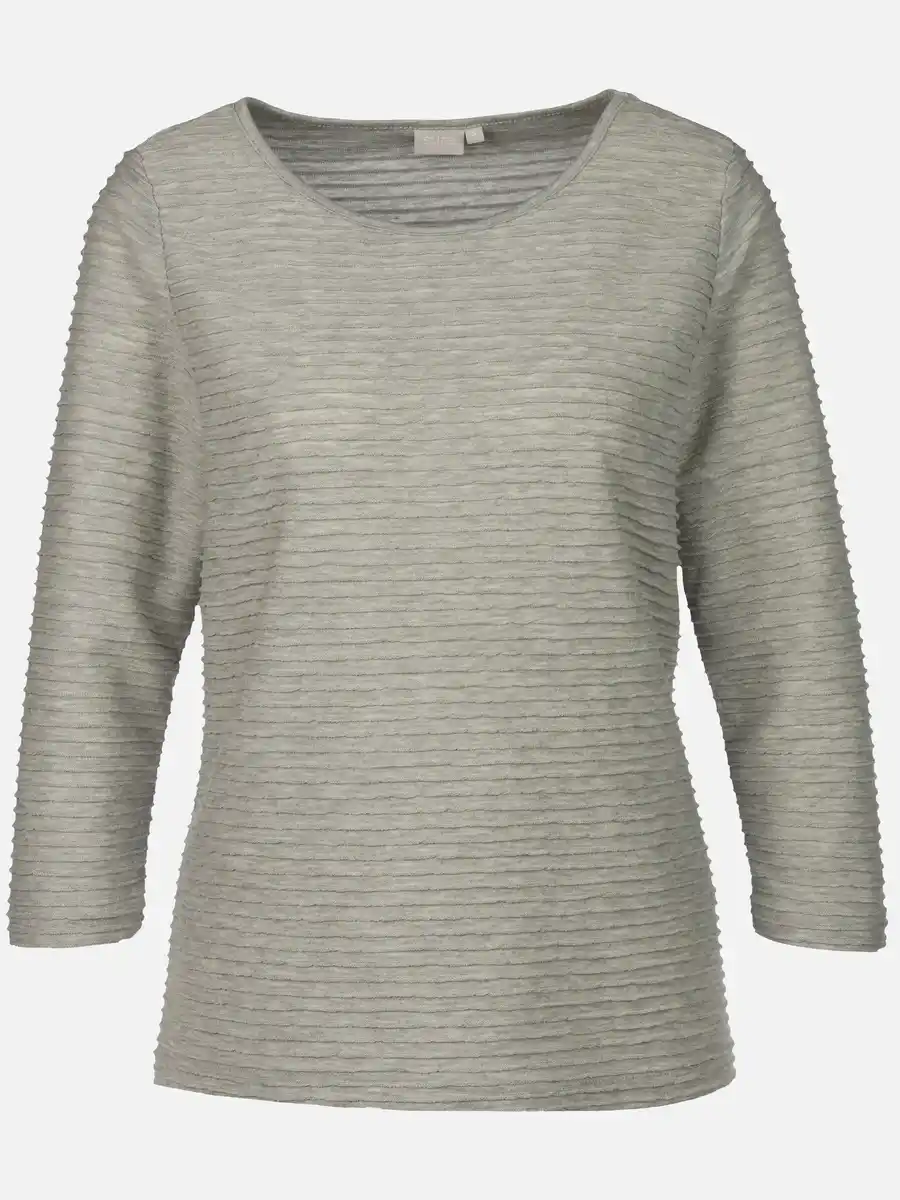 Bild 1 von Damen Struktur Shirt mit 3/4 Arm Grau