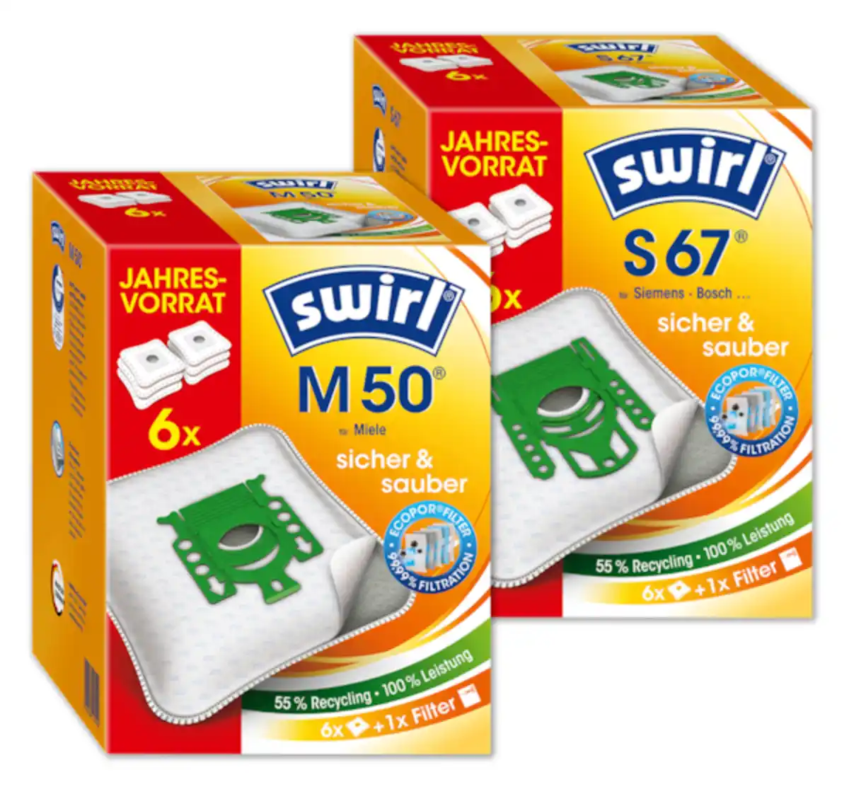 Bild 1 von SWIRL Staubfilterbeutel-Jahrespackung*