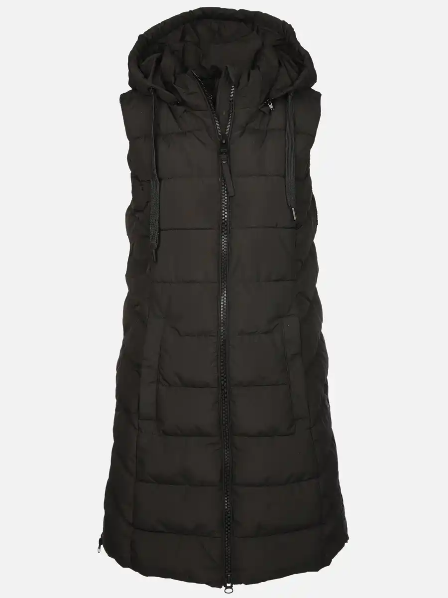 Bild 1 von Damen Steppweste in langer Form Schwarz