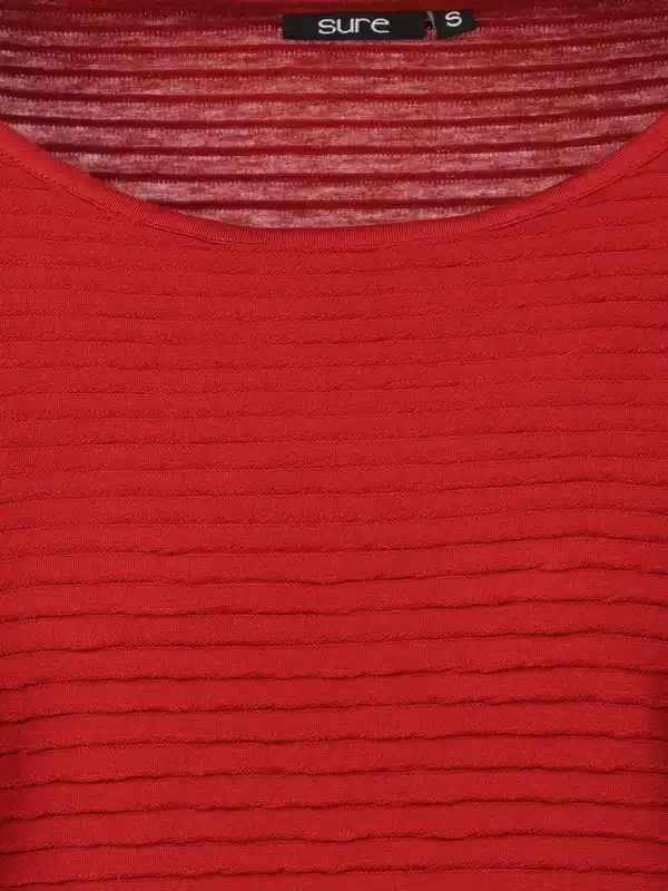 Bild 3 von Damen Struktur Shirt mit 3/4 Arm Rot