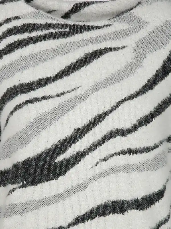 Bild 3 von Damen Strickpullover mit Muster Weiß