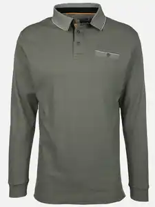 Herren Poloshirt mit Brusttasche Oliv