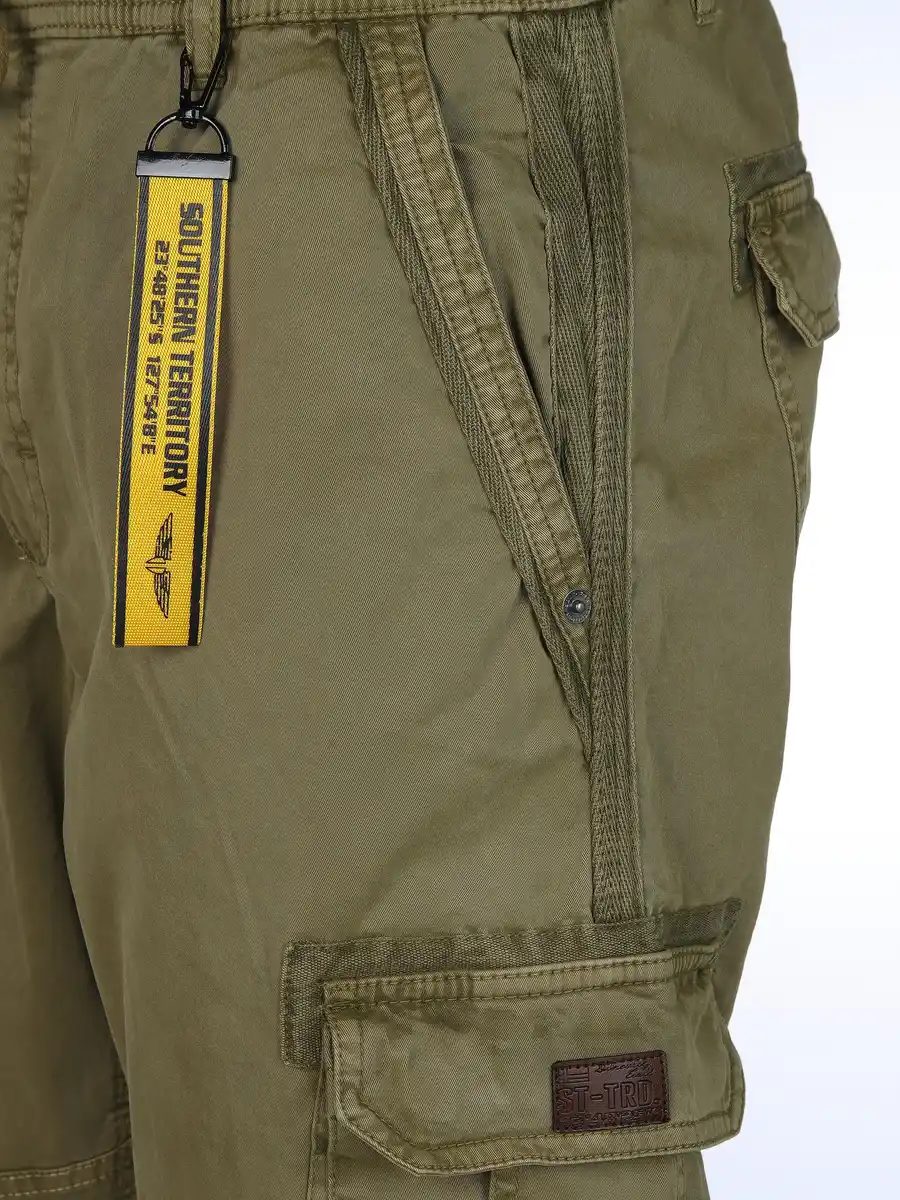 Bild 4 von Herren Cargohose mit Komfortbund Oliv