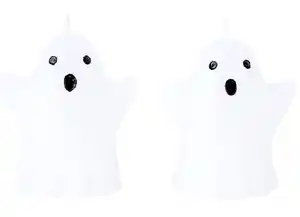 Halloween Geist-Kerzen 2er-Set