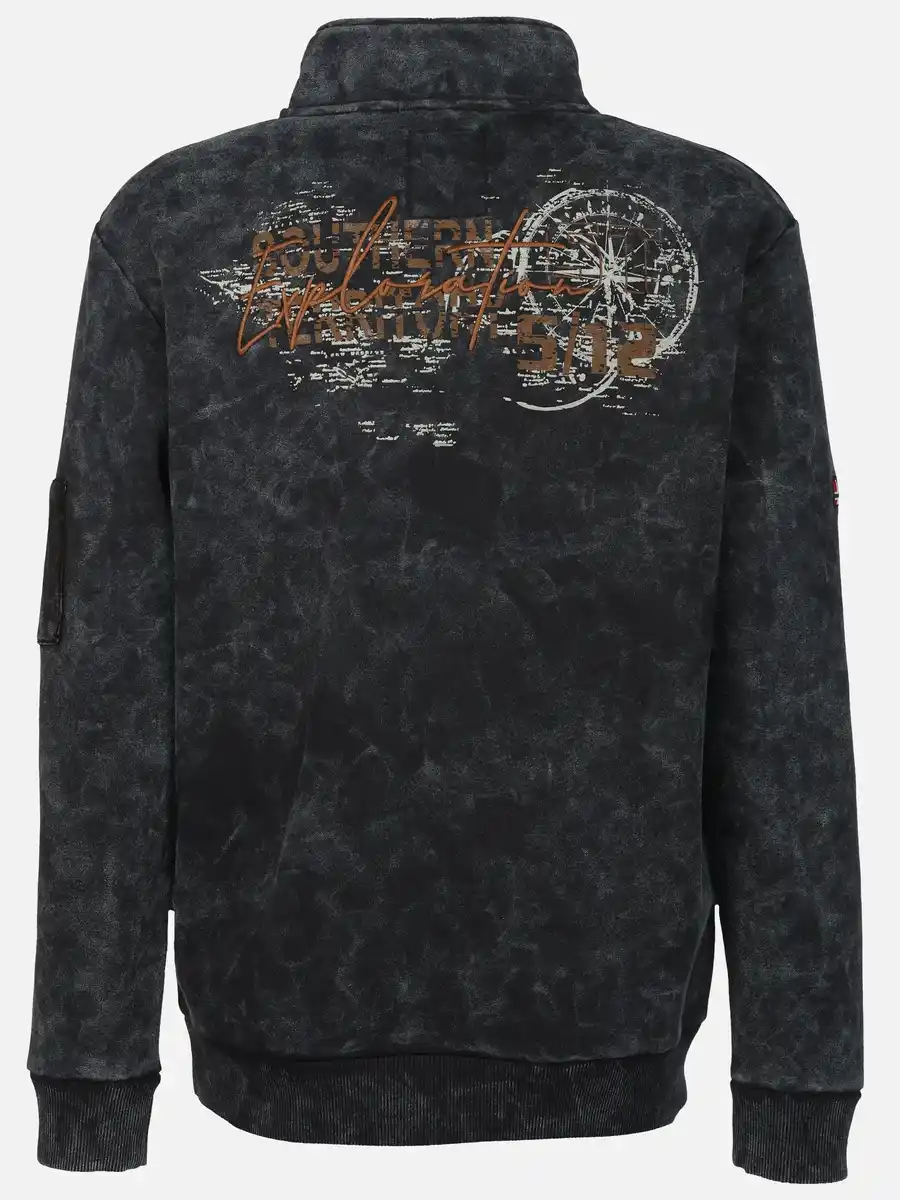 Bild 2 von Herren Sweattroyer mit Print Marine