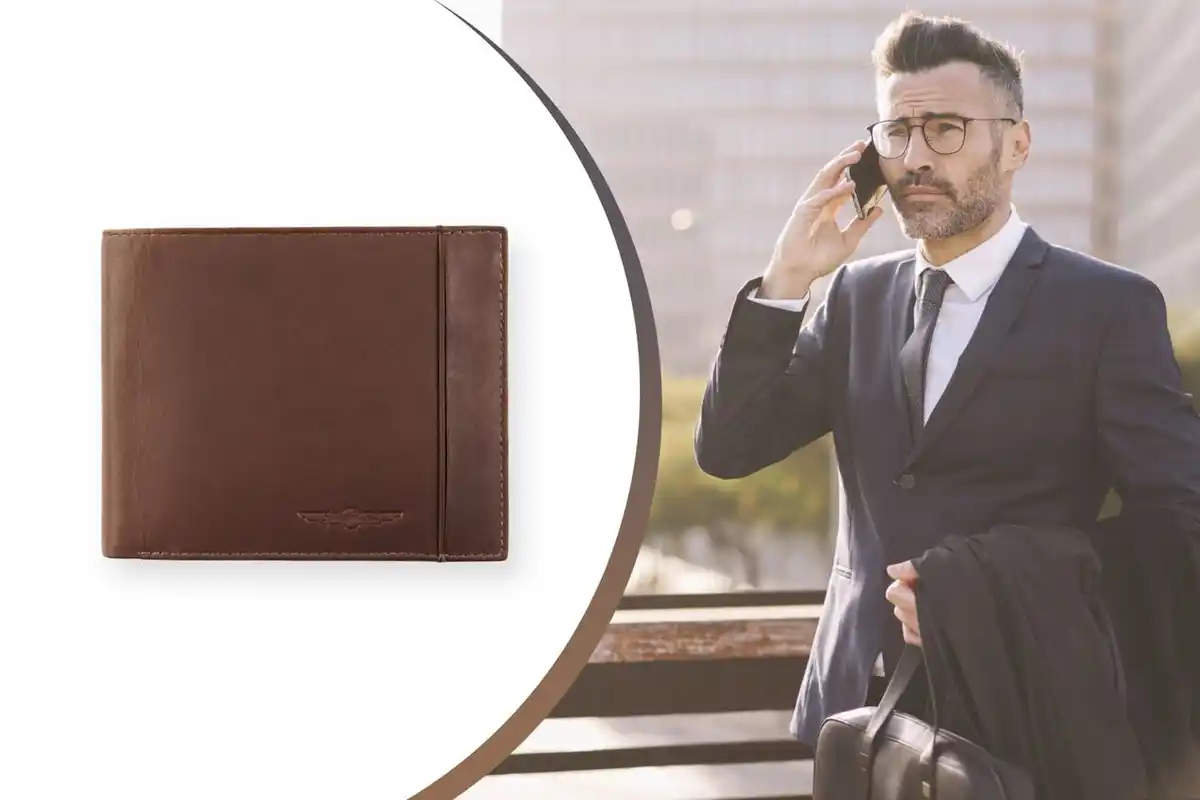 Bild 2 von Geldbörse / Portmonee / Brieftasche - echtes Leder