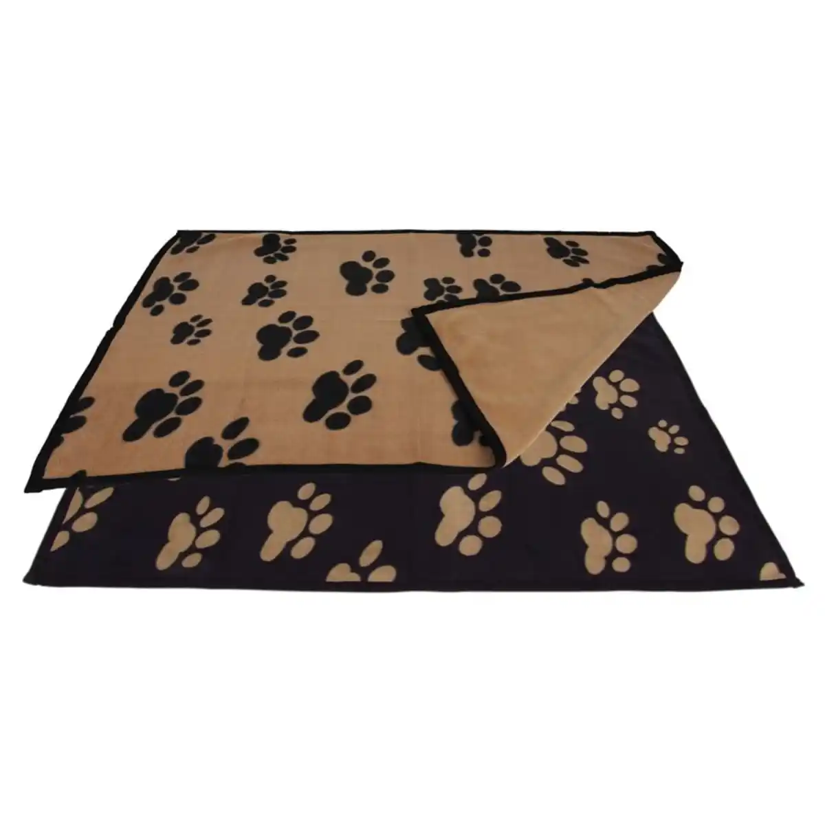 Bild 1 von Heimtierdecke Weiche Heimtierdecke aus Polyester mit lustigem Pfotenmuster für Hunde und Katzen.