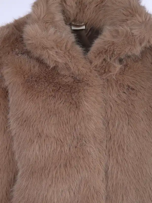 Bild 3 von Damen Jacke mit Kunstfell Braun