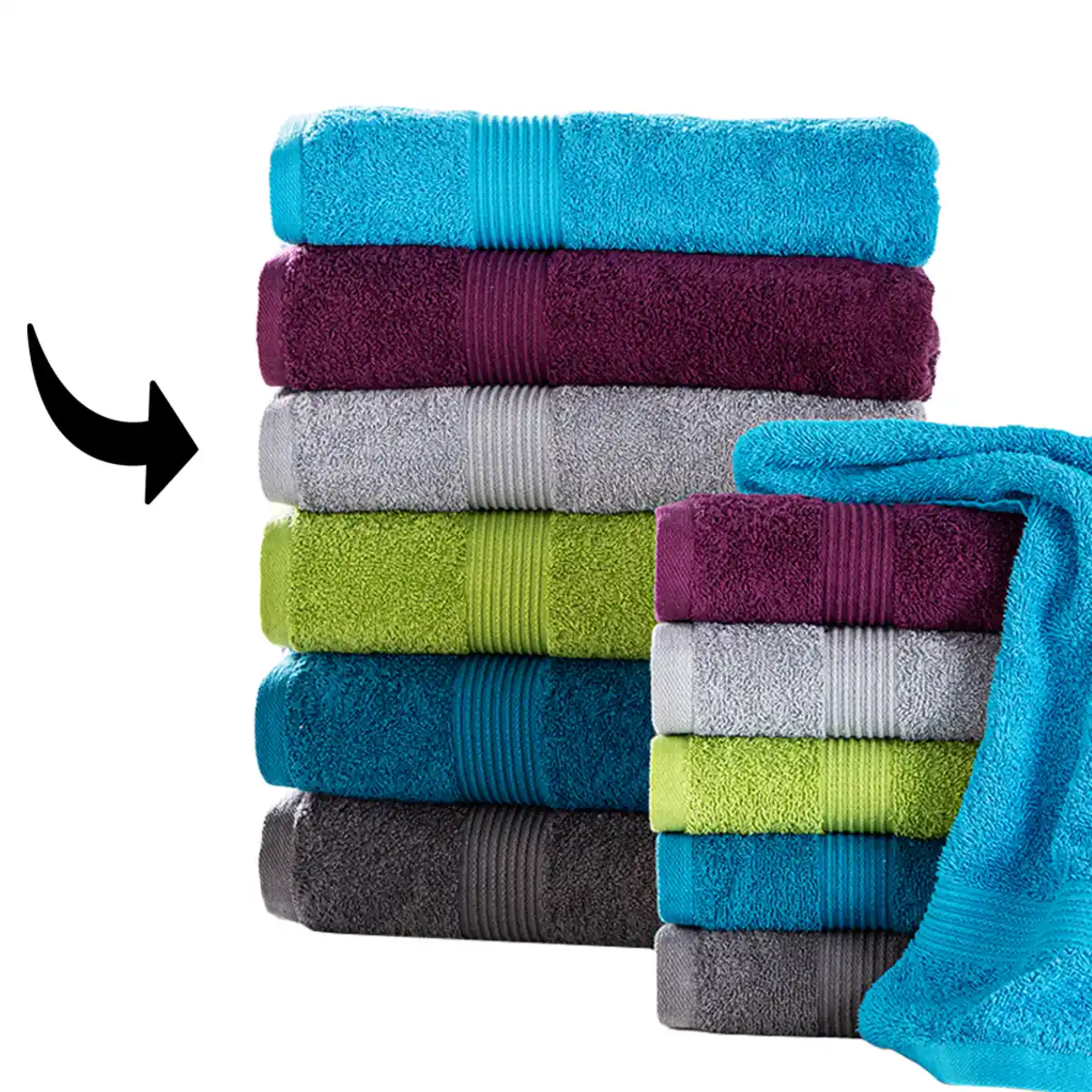 Bild 3 von Frottierwaren "Kapstadt" Duschtuch - ca. 70 x 140 cm