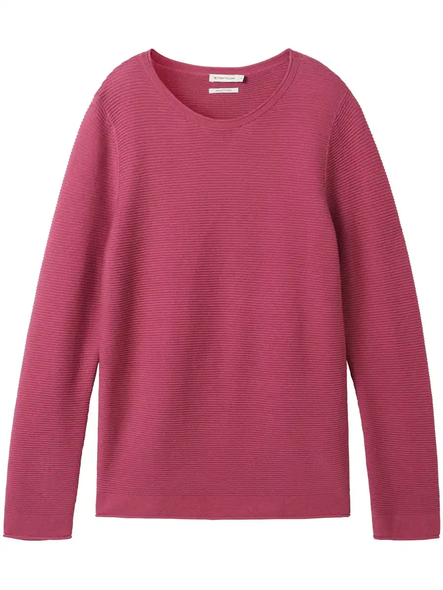 Bild 1 von Damen Pullover in Ottoman Ripp Pink