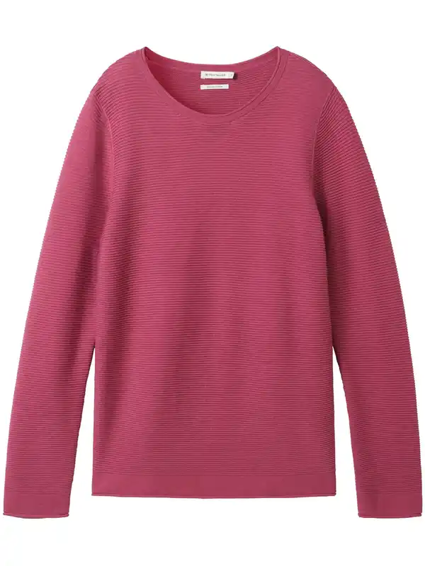 Bild 1 von Damen Pullover in Ottoman Ripp Pink