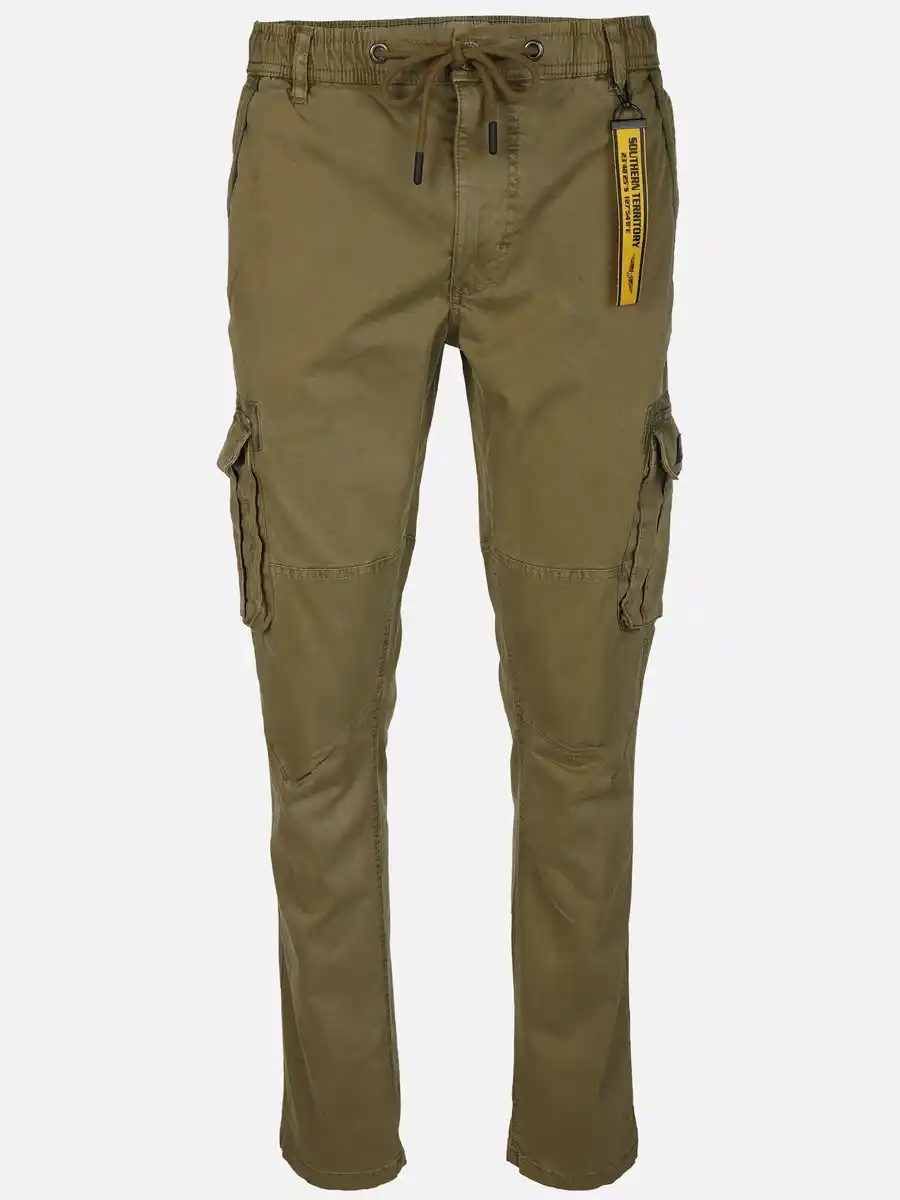 Bild 1 von Herren Cargohose mit Komfortbund Oliv