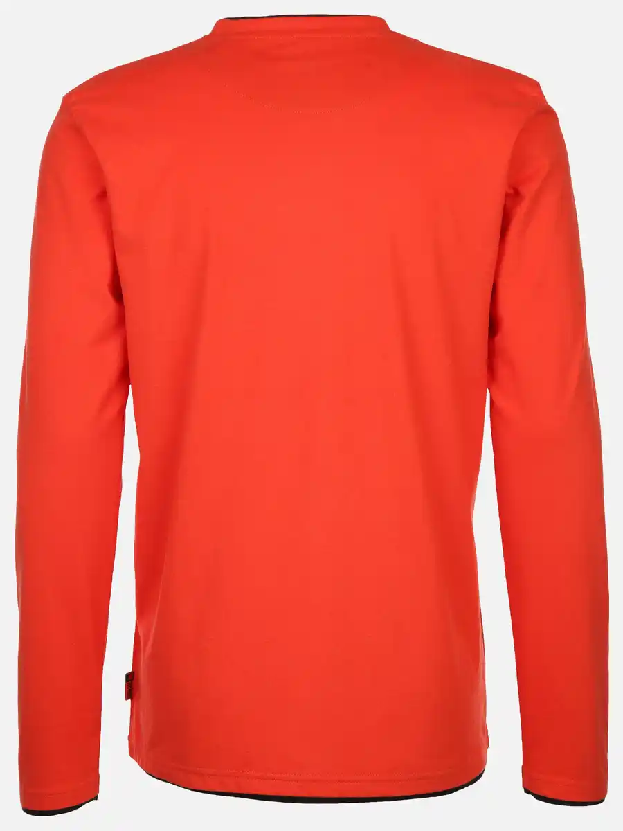 Bild 2 von Herren Shirt im 2in1 Look Orange