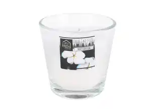 Duftkerze im Glas 7,5x7,5cm 25 Stunden Brenndauer Soft Cotton