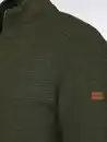 Bild 3 von Herren Strickcardigan mit Reißverschluss Oliv