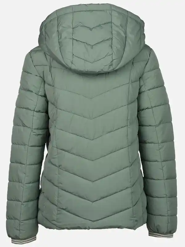 Bild 2 von Damen Steppjacke mit abnehmbarer Kapuze Salbei