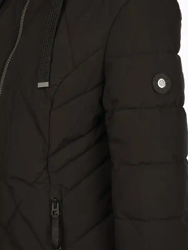 Bild 4 von Damen Steppmantel mit Kaputze Schwarz