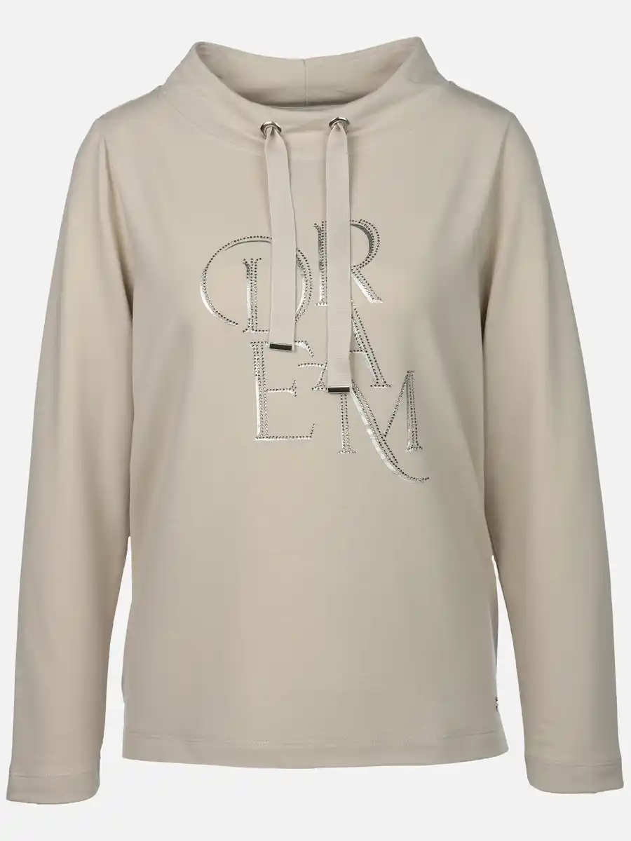 Bild 1 von Damen Sweatshirt mit Applikation Weiß