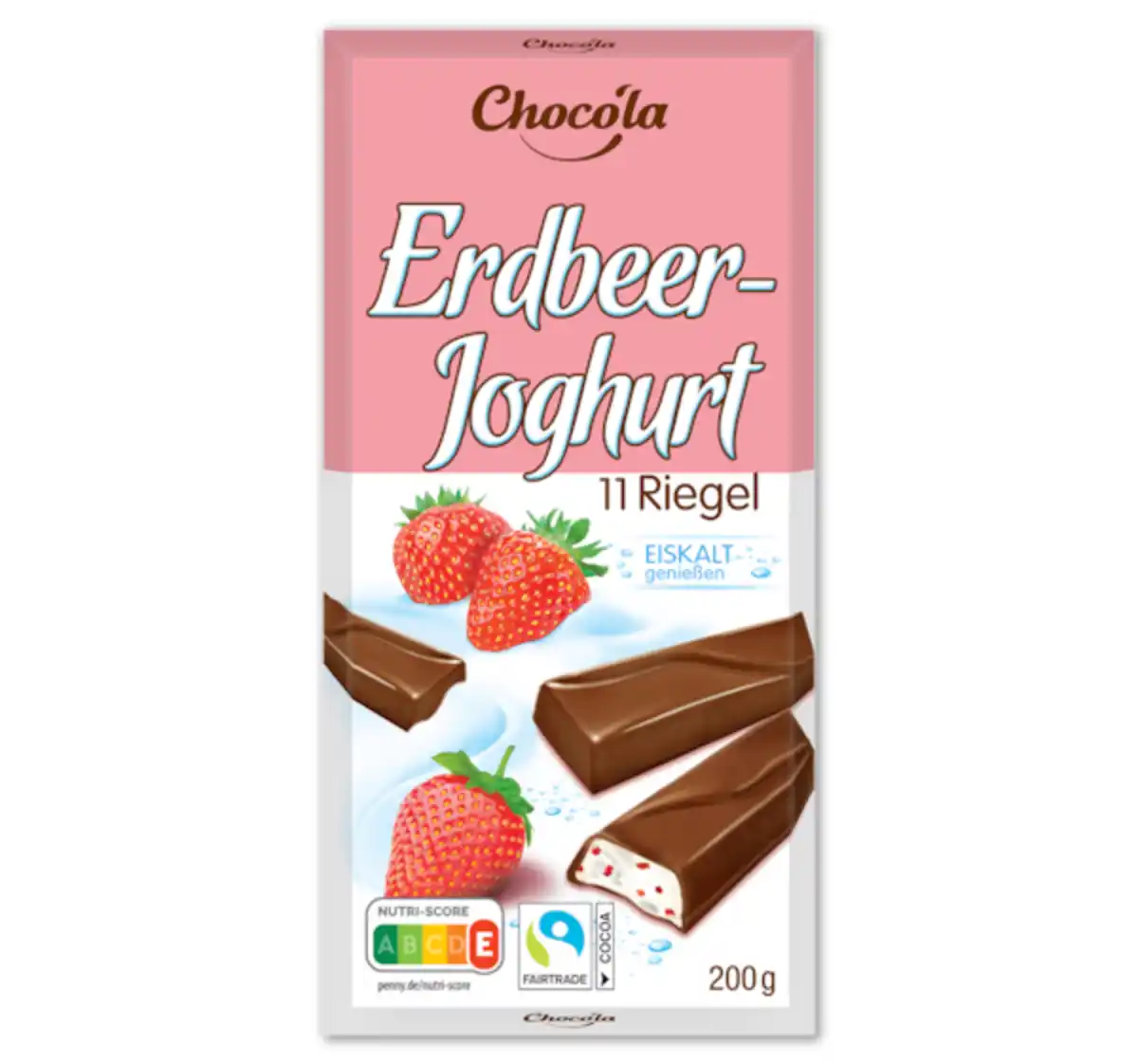 Bild 1 von CHOCO’LA Erdbeer-Joghurt Riegel
