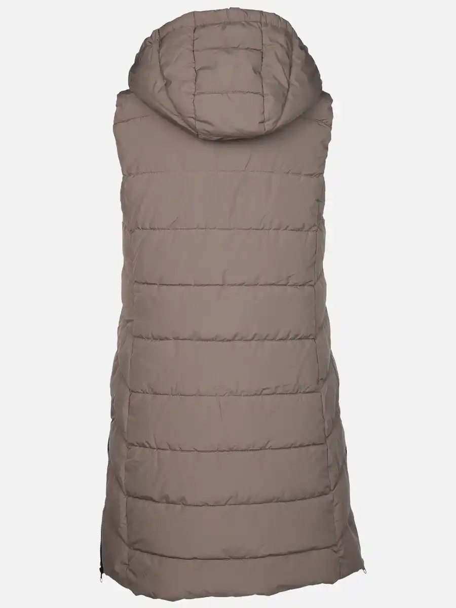 Bild 2 von Damen Steppweste in langer Form Grau