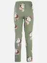 Bild 2 von Mädchen Leggings mit Alloverprint Einhorn Grün