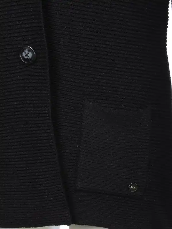 Bild 3 von Damen Strick Blazer Schwarz