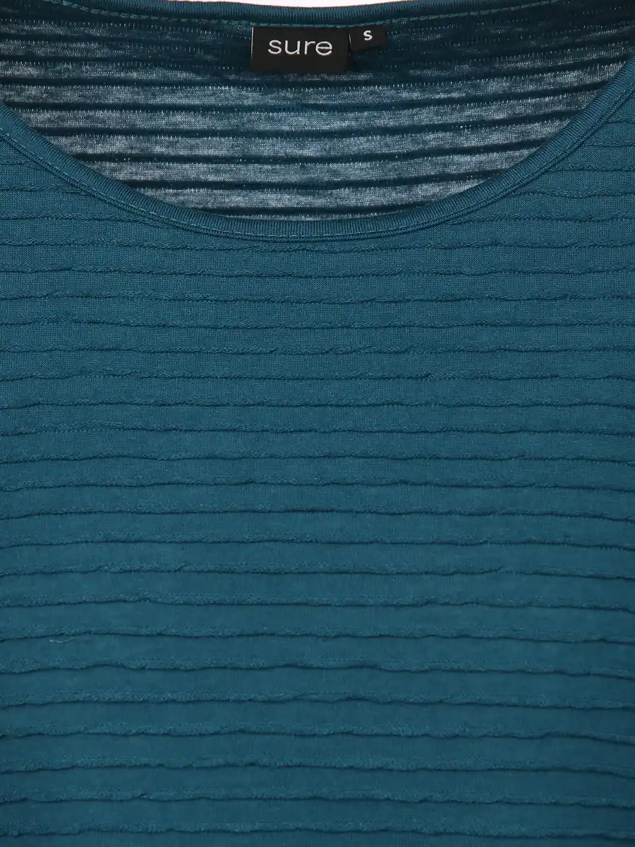 Bild 3 von Damen Struktur Shirt mit 3/4 Arm Blau