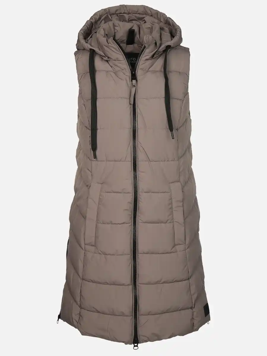 Bild 1 von Damen Steppweste in langer Form Grau