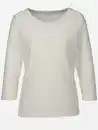 Bild 1 von Damen Strukturshirt mit 3/4 Arm Weiß